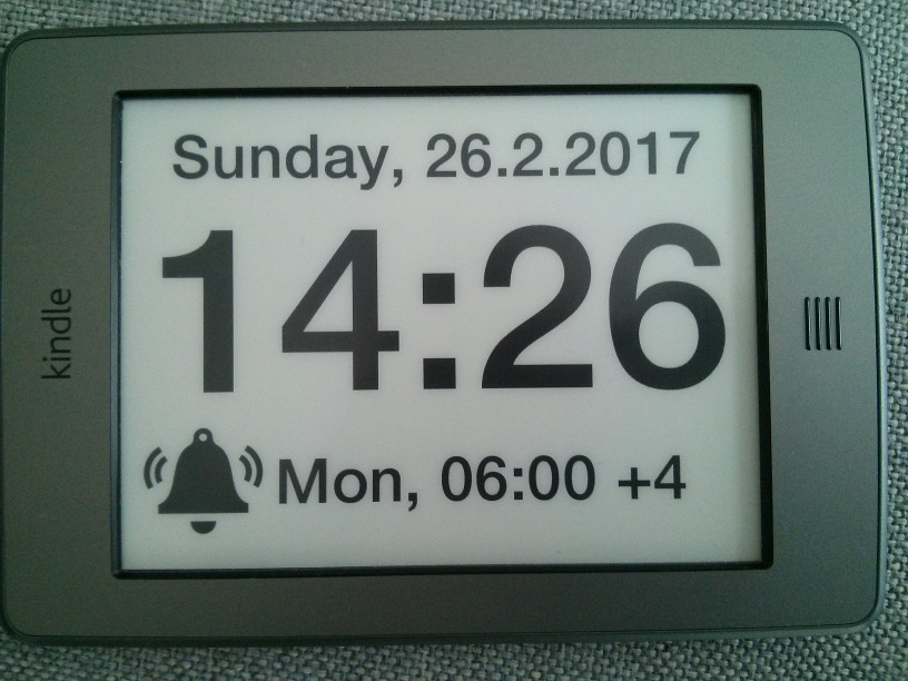 Home screen: Clock
